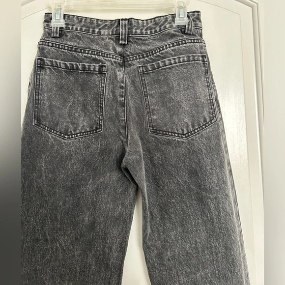 EVIDNT Brigade wide leg black vintage wash jeans size 27 - Picture 10 of 15